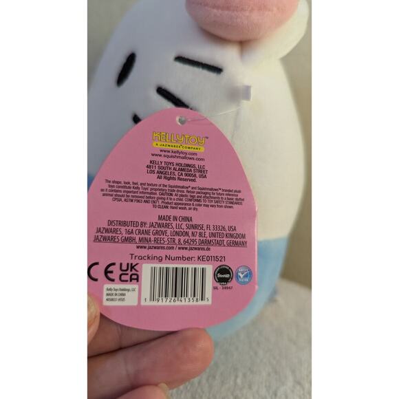 Kellytoy Sanrio Hello Kitty Squishmallows Blue Hello Kitty 7in *NEW* RAINBOW - Picture 5 of 9